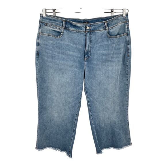 NYDJ Jeans Brigitte Wide leg capri blue size 22W - Picture 2 of 9